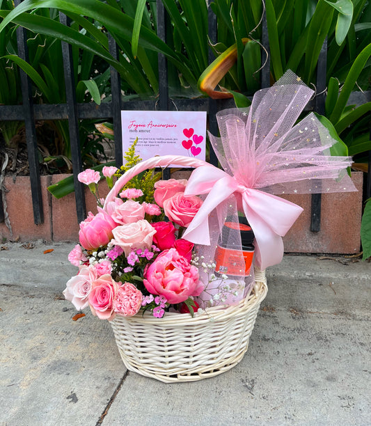 Flower Gift Basket