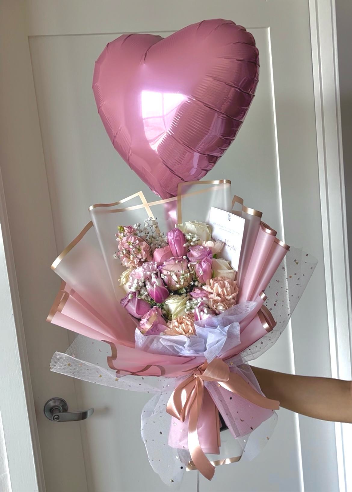 Balloon Blush Bouquet